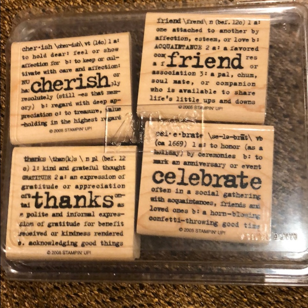 Stampin Up Rubber Stamps Lexicon of Love